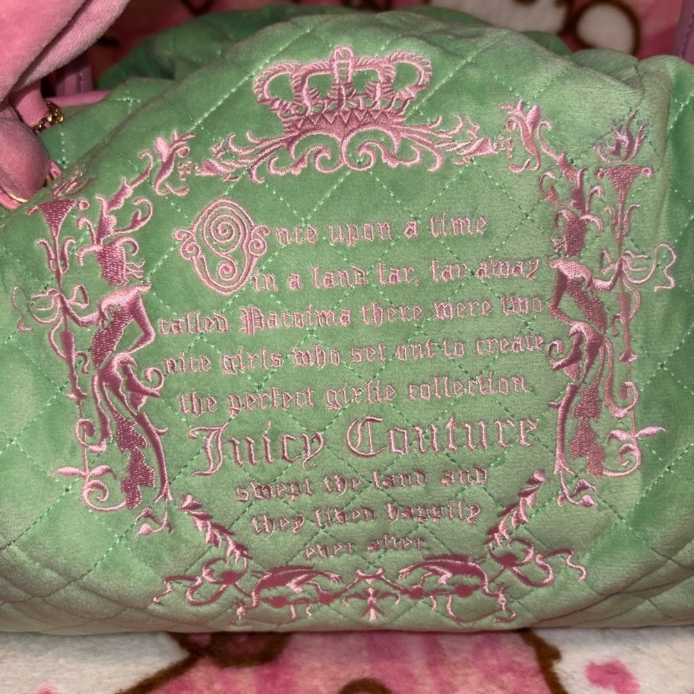 Juicy Couture Retro Green Juicy Tale Bowler - Picture 5 of 6